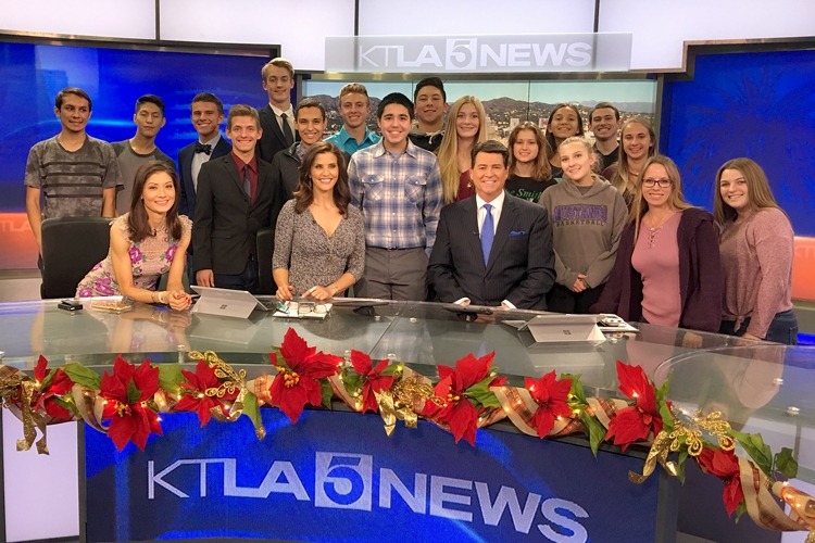 VHS Video Production Class at the KTLA 5 News Studios